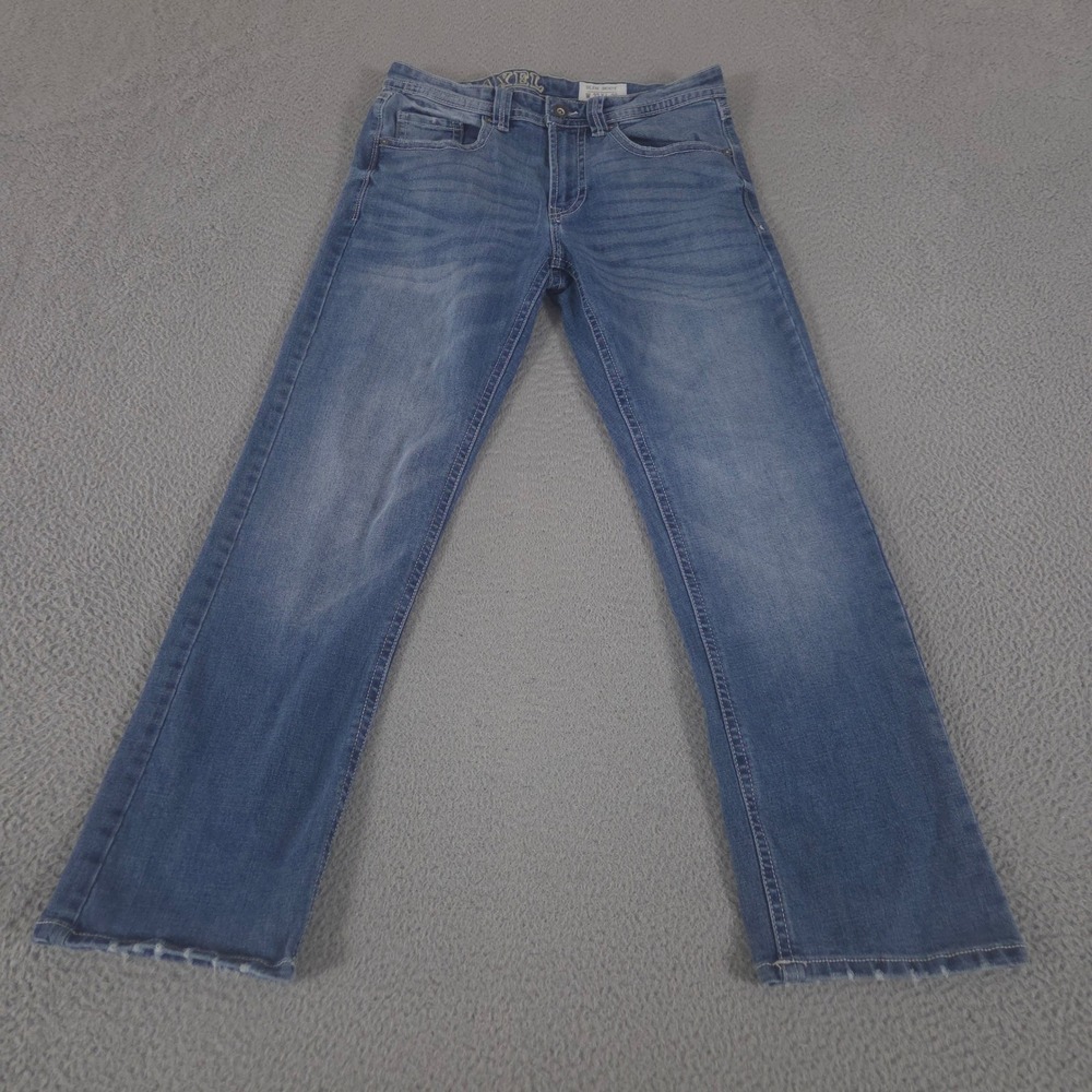 TK Axel Jeans Mens 32x32 Blue Slim Boot Stretch Denim Medium Wash Slim Bootcut